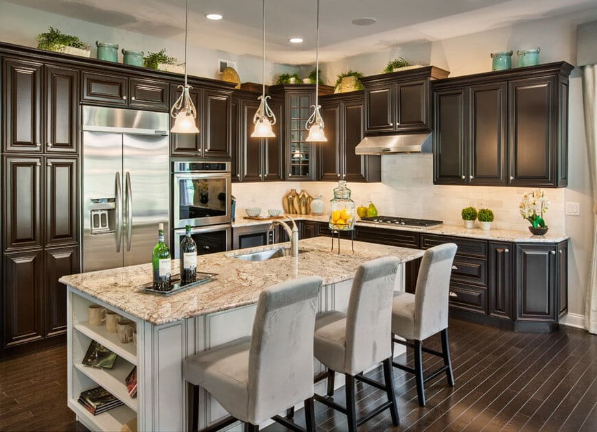 granite countertops in kitchen